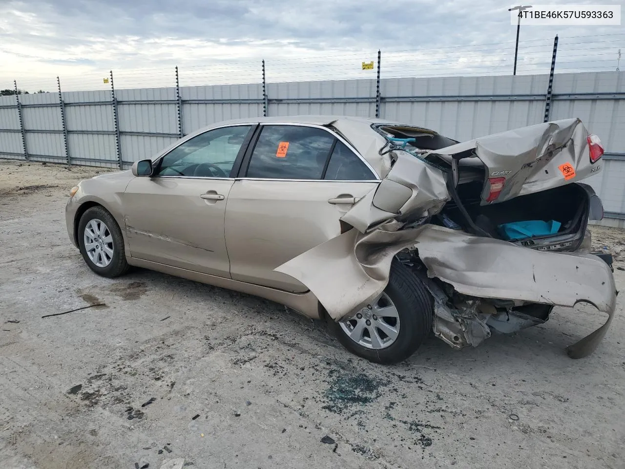 2007 Toyota Camry Ce VIN: 4T1BE46K57U593363 Lot: 70237014