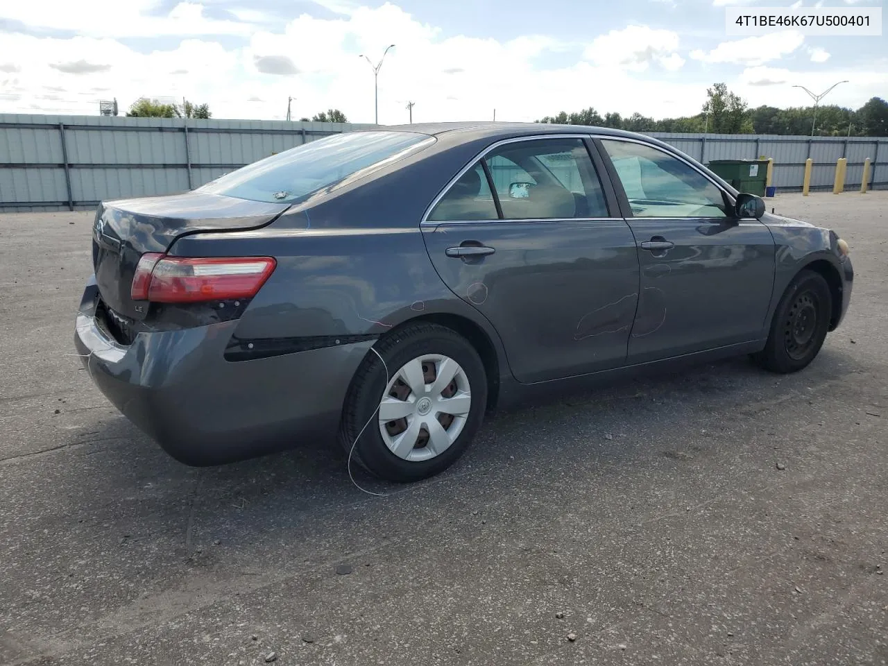 4T1BE46K67U500401 2007 Toyota Camry Ce