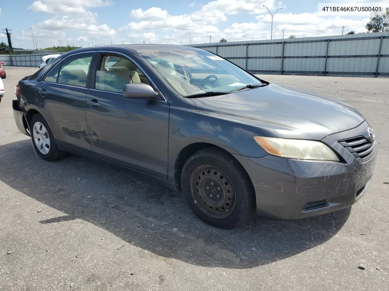 4T1BE46K67U500401 2007 Toyota Camry Ce