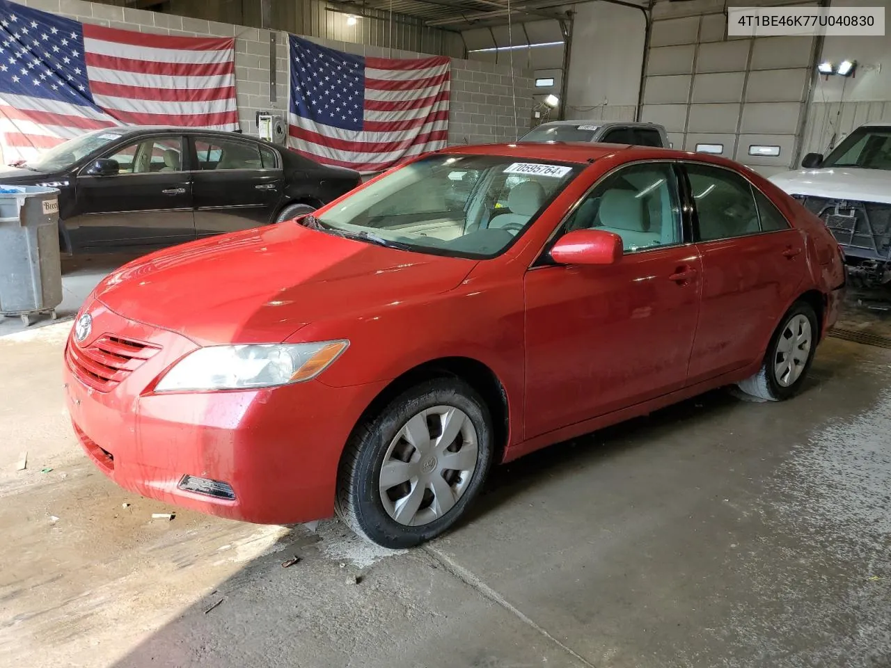 2007 Toyota Camry Ce VIN: 4T1BE46K77U040830 Lot: 70595764