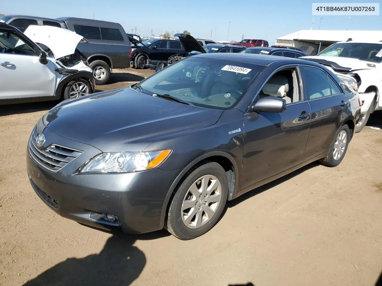 2007 Toyota Camry Hybrid VIN: 4T1BB46K87U007263 Lot: 70641094