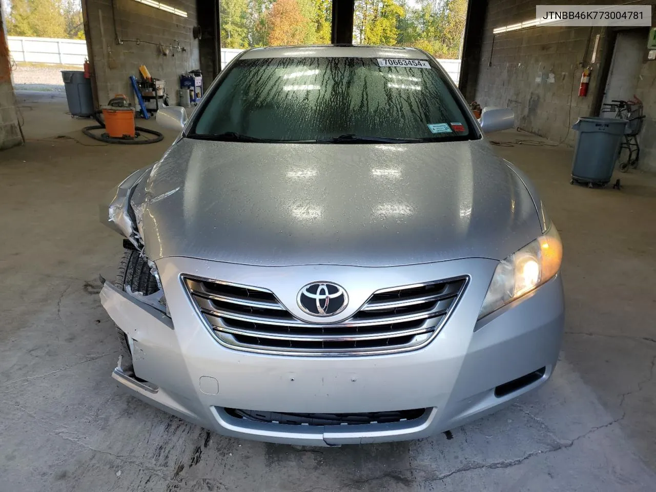 2007 Toyota Camry Hybrid VIN: JTNBB46K773004781 Lot: 70663454