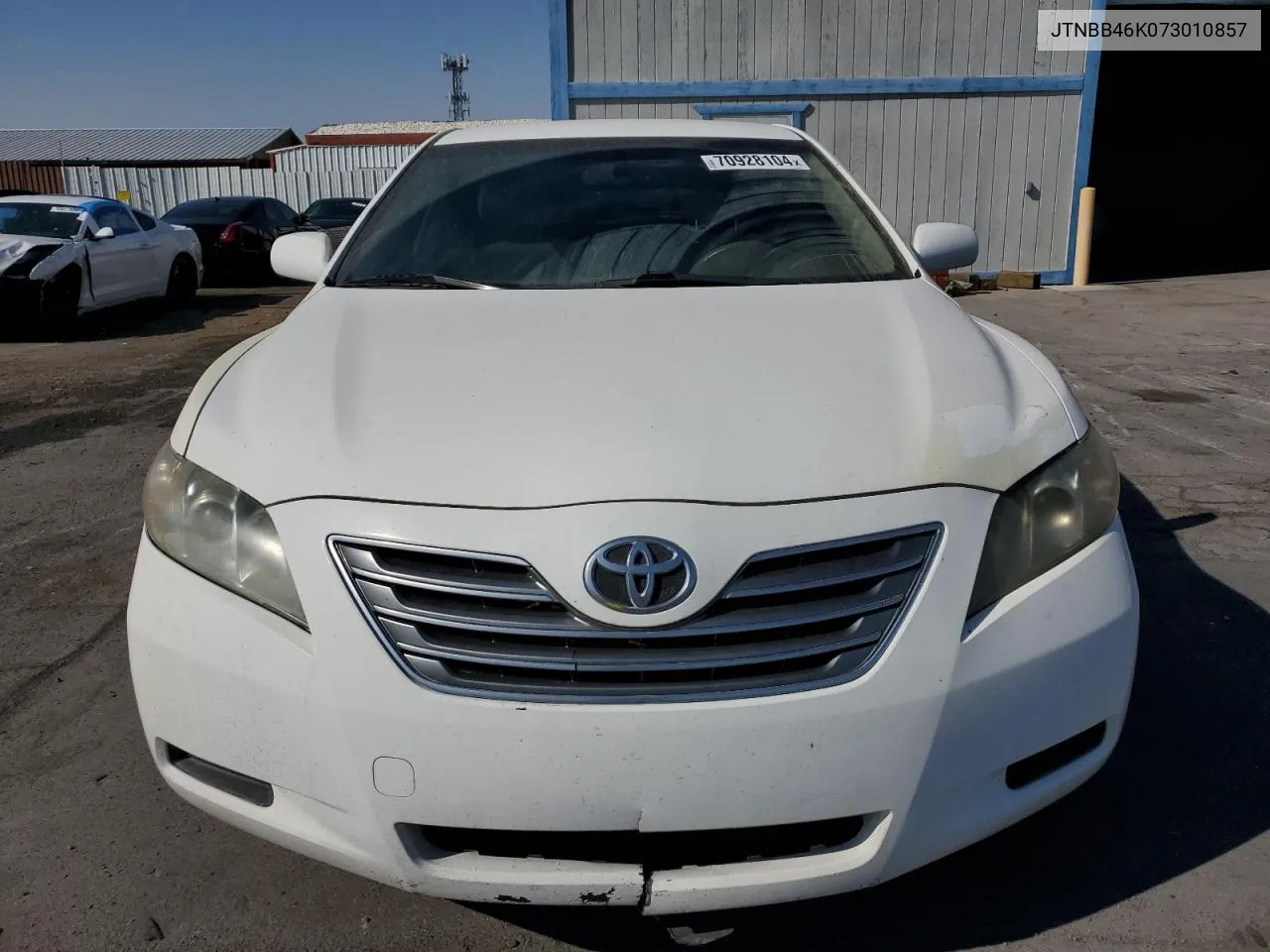 2007 Toyota Camry Hybrid VIN: JTNBB46K073010857 Lot: 70928104