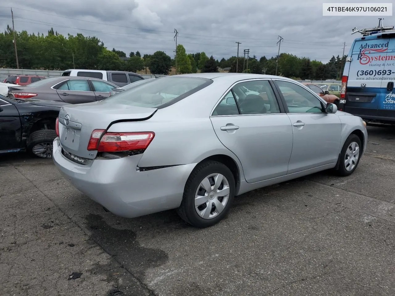 4T1BE46K97U106021 2007 Toyota Camry Ce