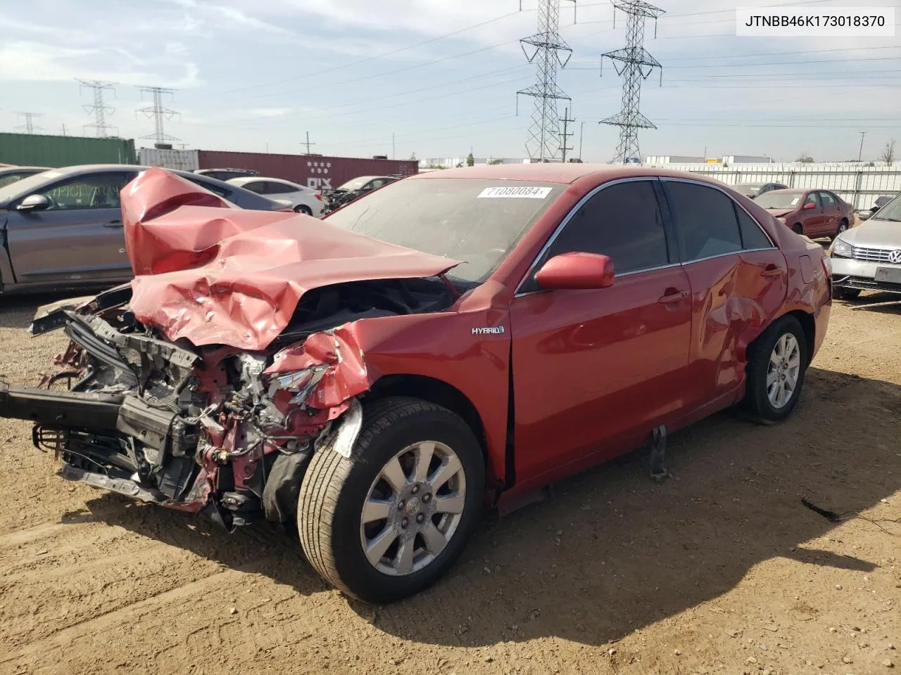 JTNBB46K173018370 2007 Toyota Camry Hybrid