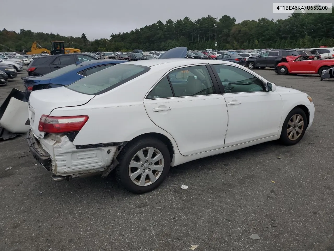 2007 Toyota Camry Ce VIN: 4T1BE46K47U653200 Lot: 71083064