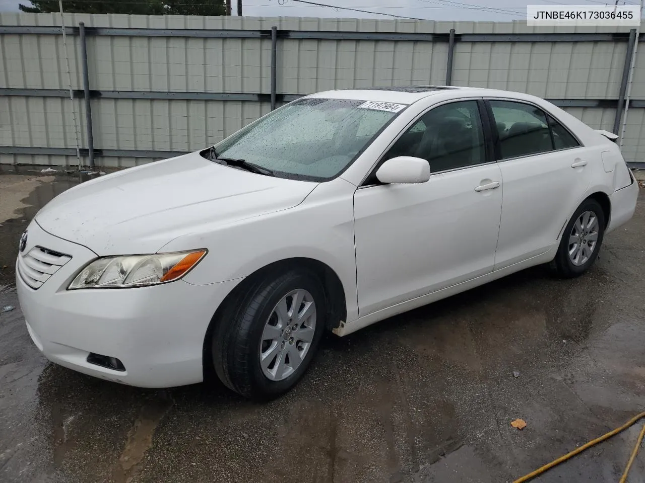 2007 Toyota Camry Ce VIN: JTNBE46K173036455 Lot: 71197984