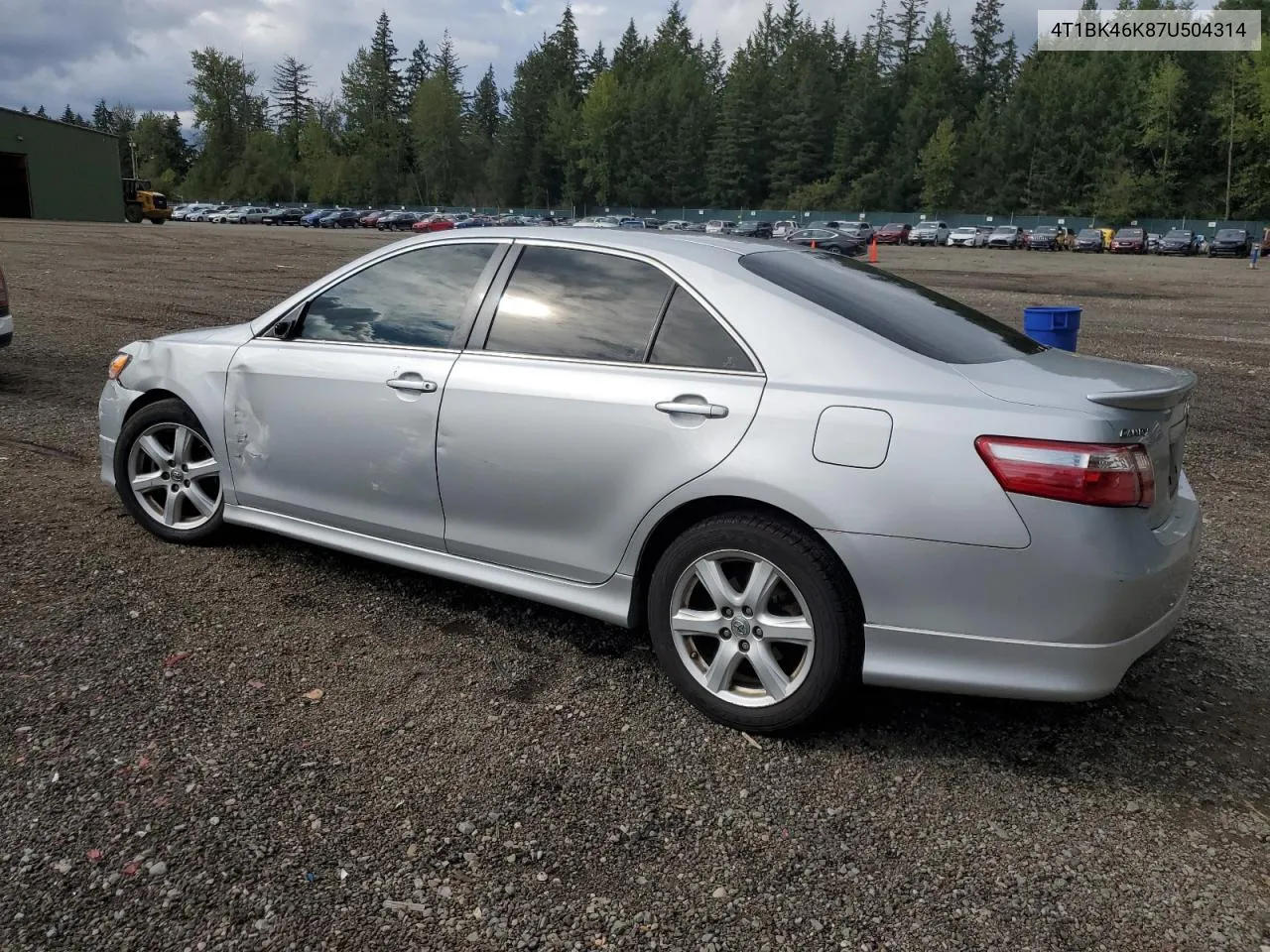 2007 Toyota Camry Le VIN: 4T1BK46K87U504314 Lot: 71281214