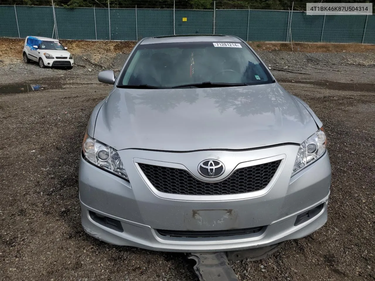 2007 Toyota Camry Le VIN: 4T1BK46K87U504314 Lot: 71281214