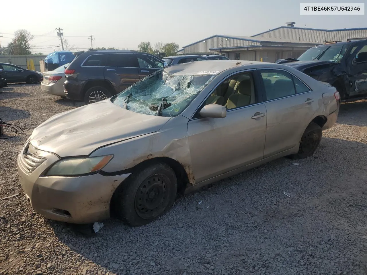 4T1BE46K57U542946 2007 Toyota Camry Ce