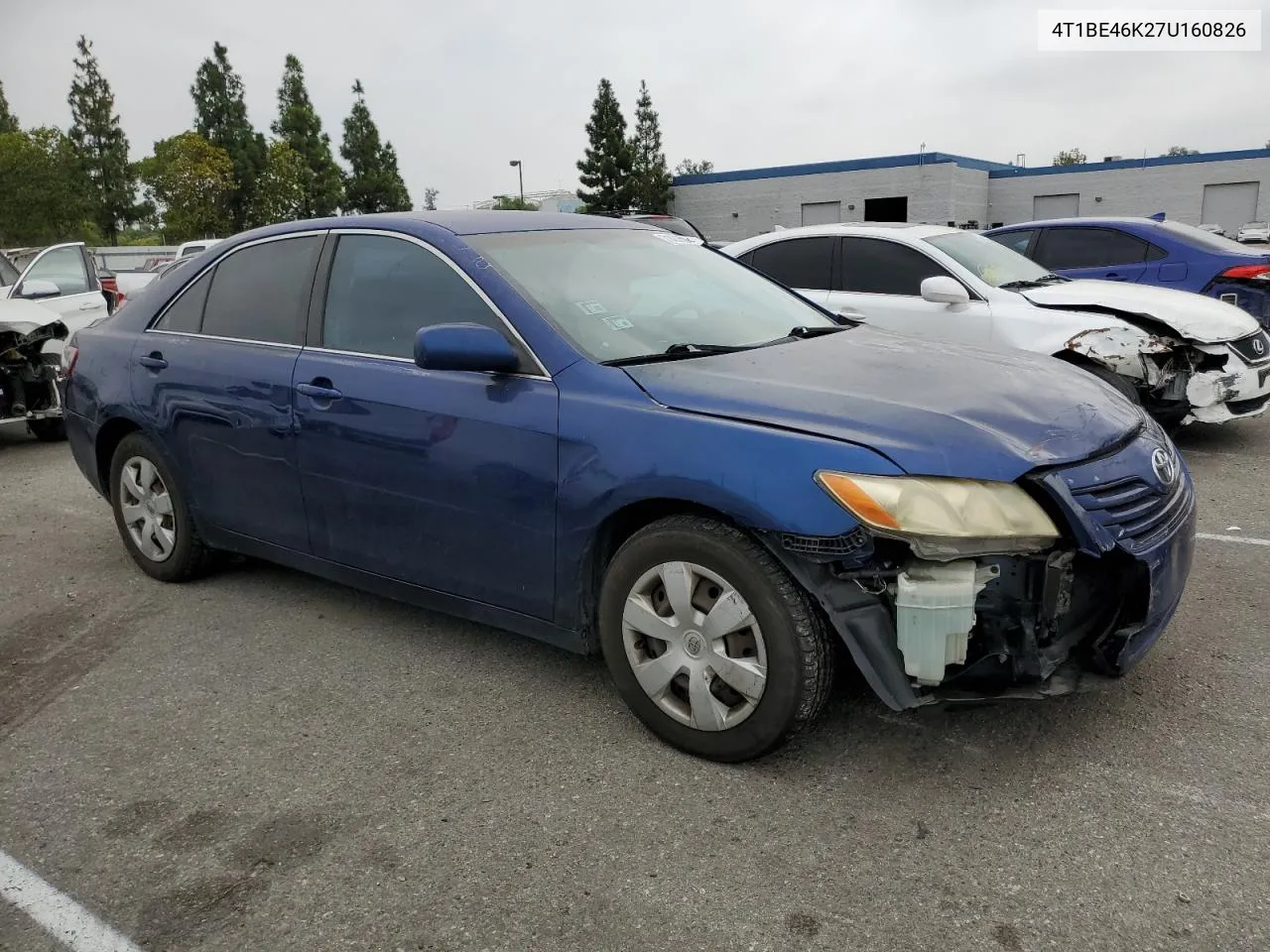 2007 Toyota Camry Ce VIN: 4T1BE46K27U160826 Lot: 71485584