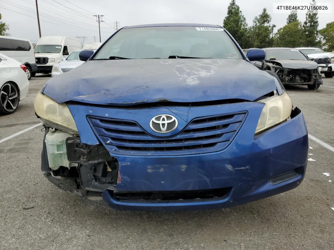 4T1BE46K27U160826 2007 Toyota Camry Ce