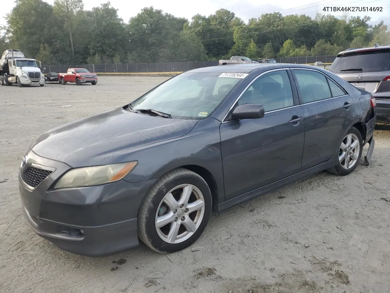 2007 Toyota Camry Le VIN: 4T1BK46K27U514692 Lot: 71725244