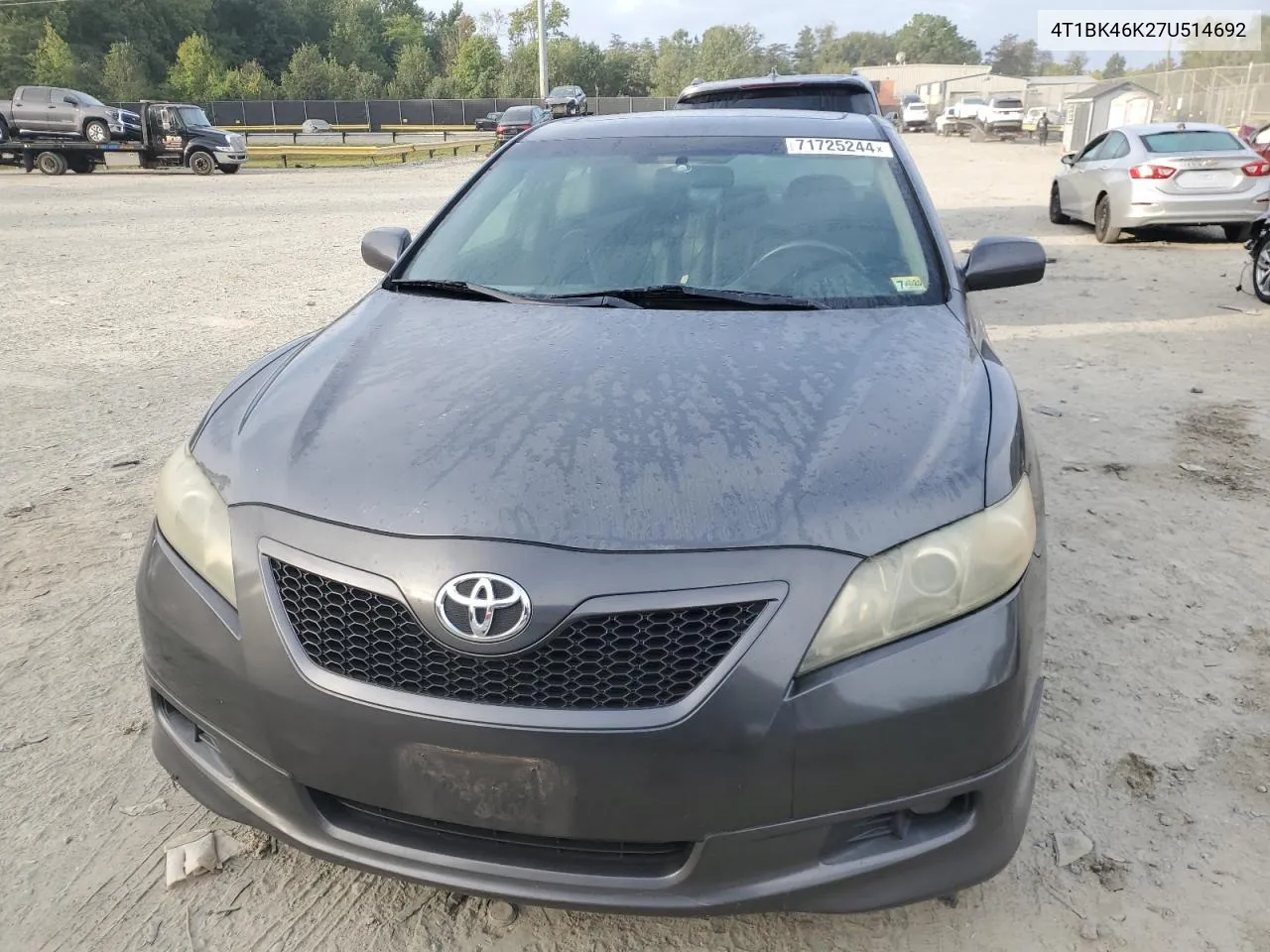 2007 Toyota Camry Le VIN: 4T1BK46K27U514692 Lot: 71725244