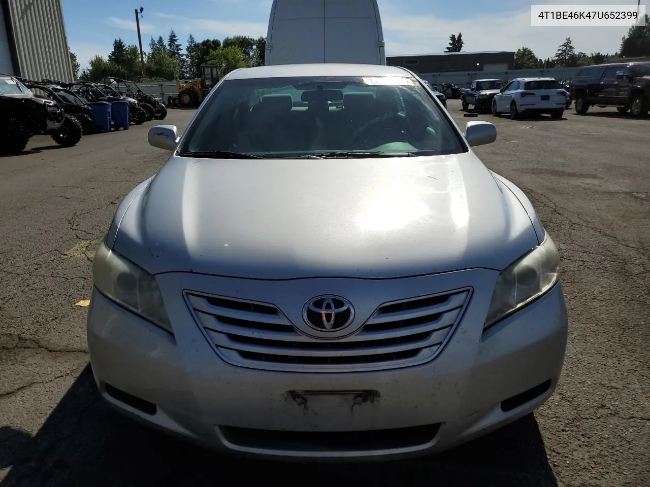 2007 Toyota Camry Ce VIN: 4T1BE46K47U652399 Lot: 71762064