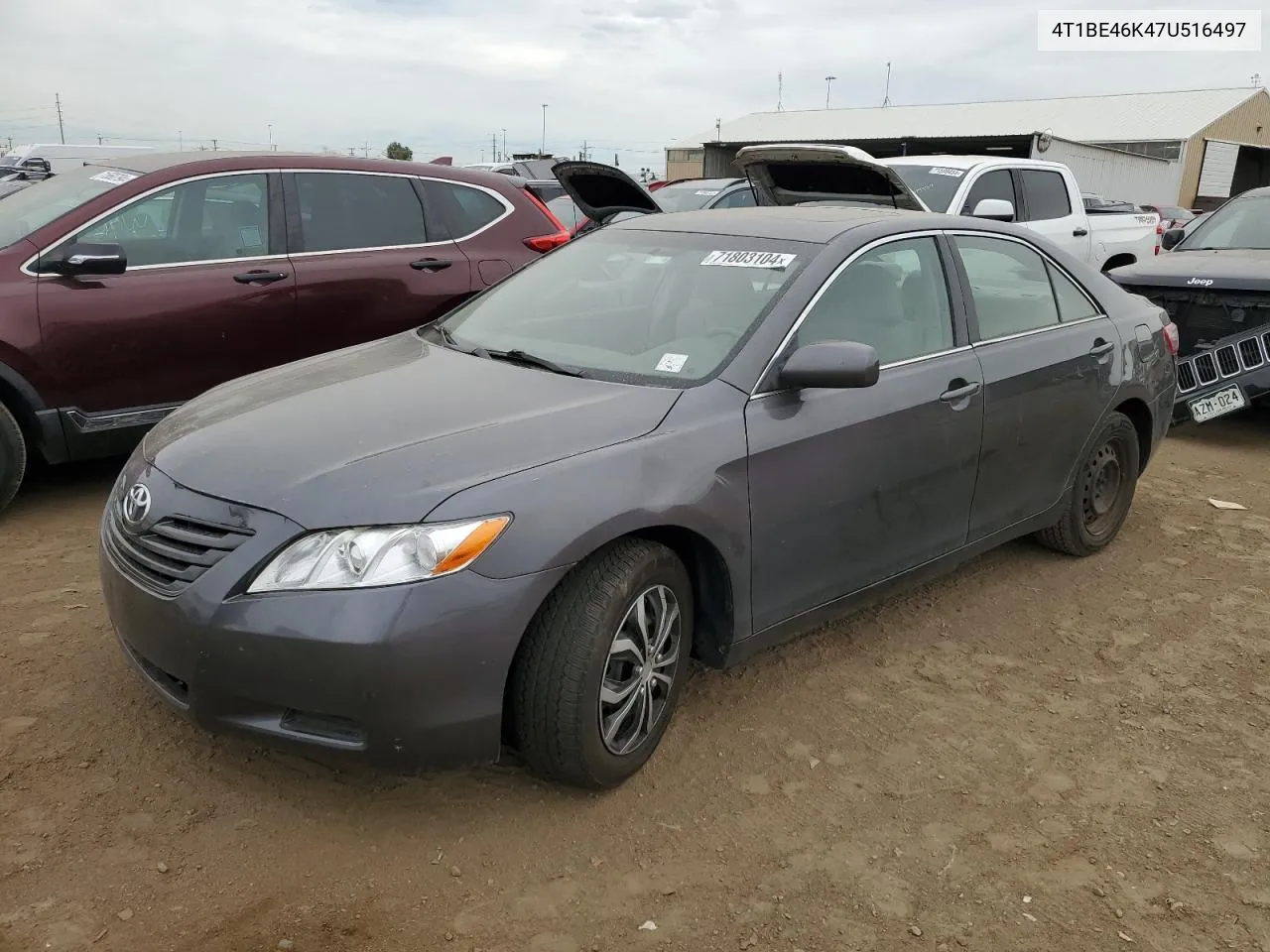 2007 Toyota Camry Ce VIN: 4T1BE46K47U516497 Lot: 71803104