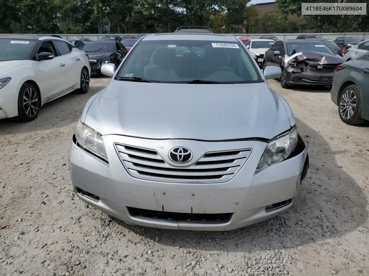 2007 Toyota Camry Ce VIN: 4T1BE46K17U089604 Lot: 71840334