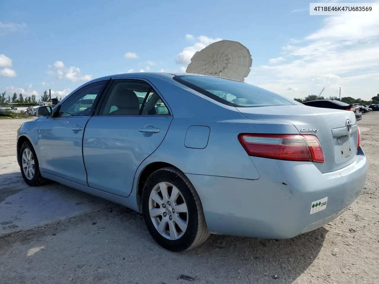 4T1BE46K47U683569 2007 Toyota Camry Ce