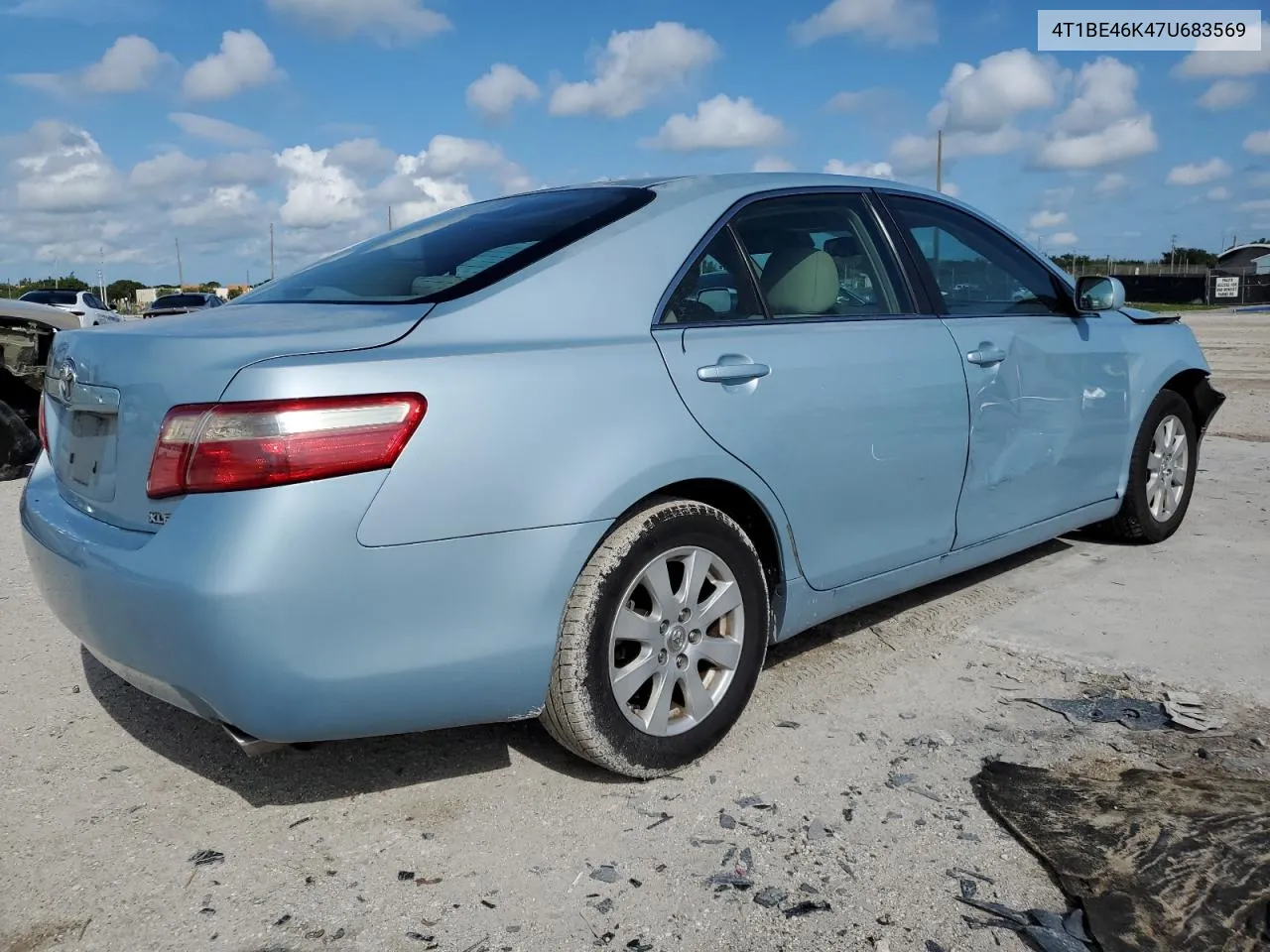 4T1BE46K47U683569 2007 Toyota Camry Ce