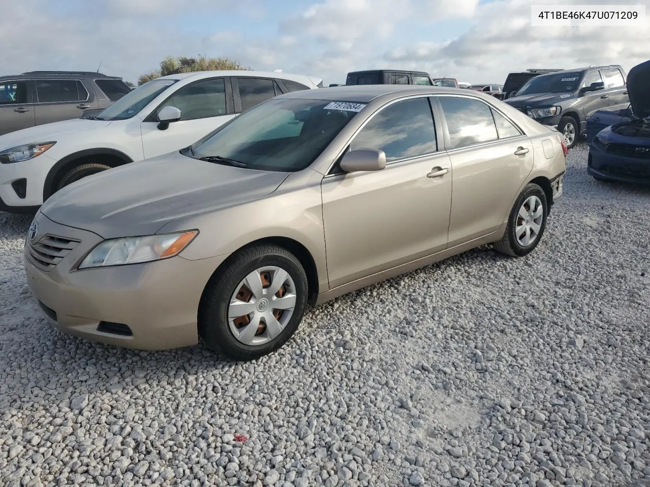 2007 Toyota Camry Ce VIN: 4T1BE46K47U071209 Lot: 71970684