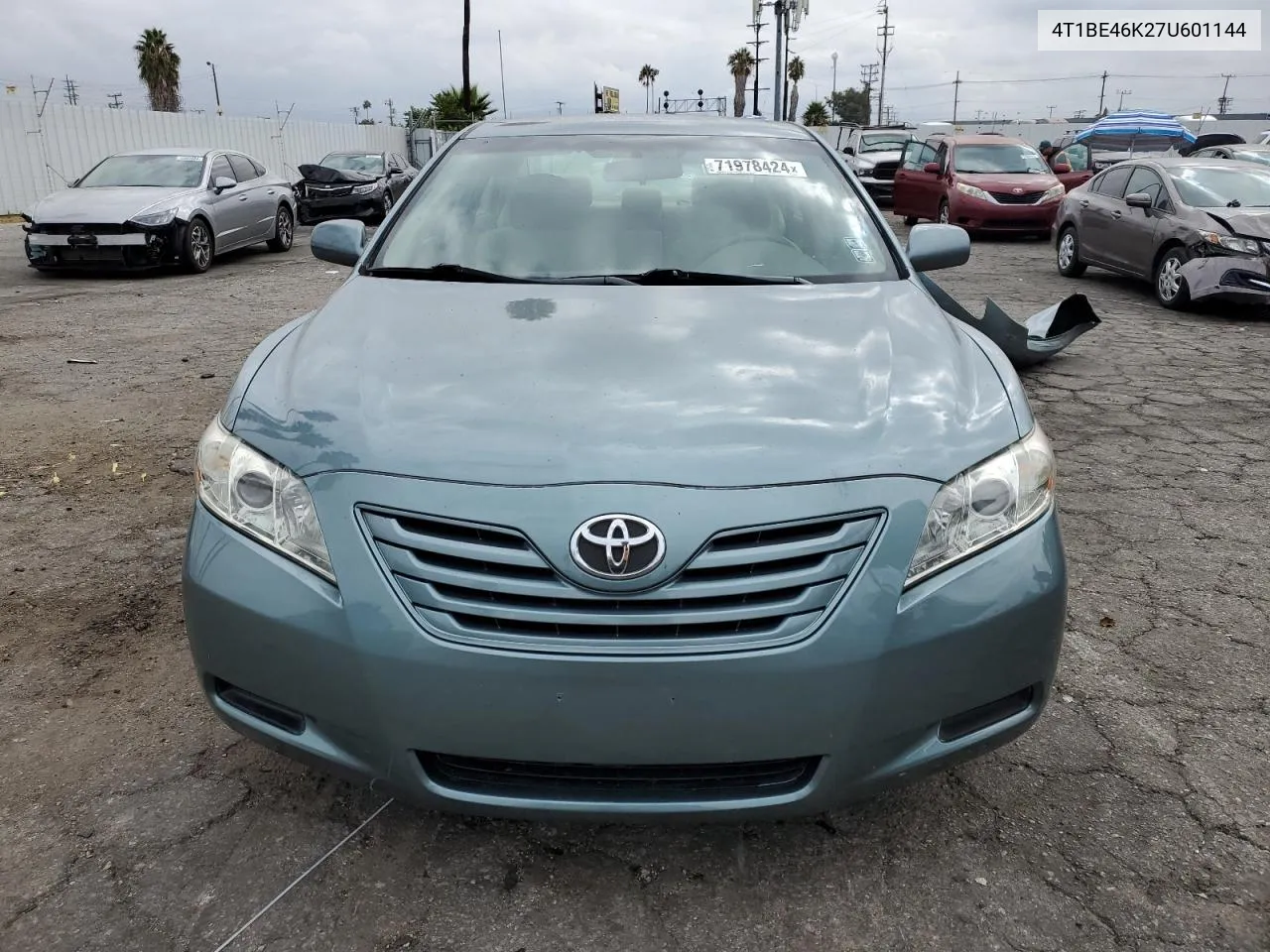 4T1BE46K27U601144 2007 Toyota Camry Ce