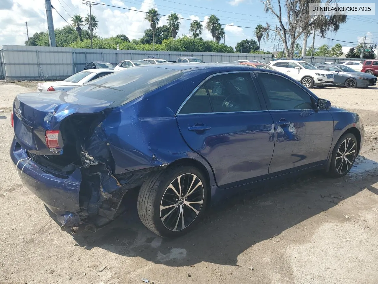 2007 Toyota Camry Ce VIN: JTNBE46K373087925 Lot: 72022684