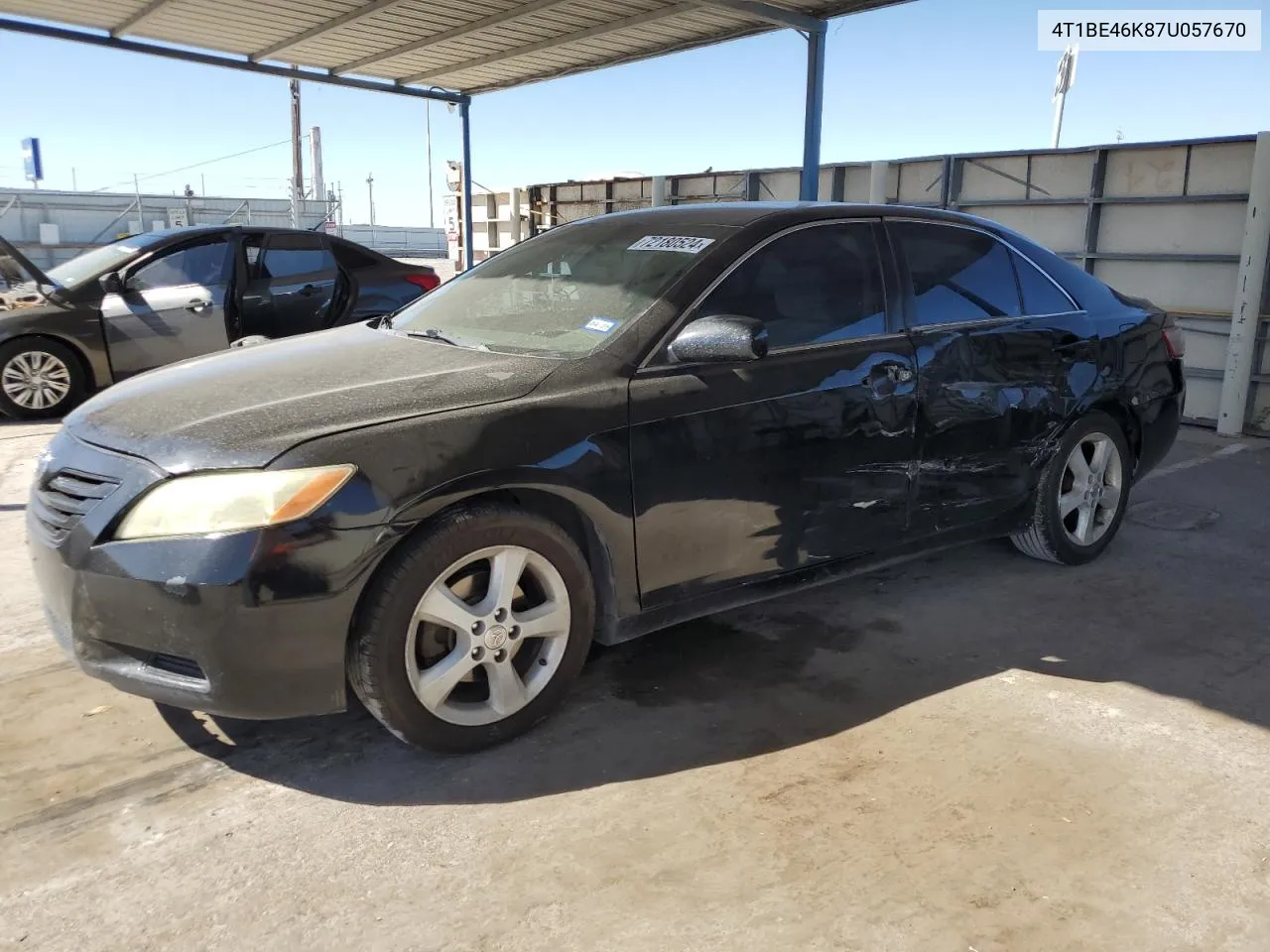 2007 Toyota Camry Ce VIN: 4T1BE46K87U057670 Lot: 72180524