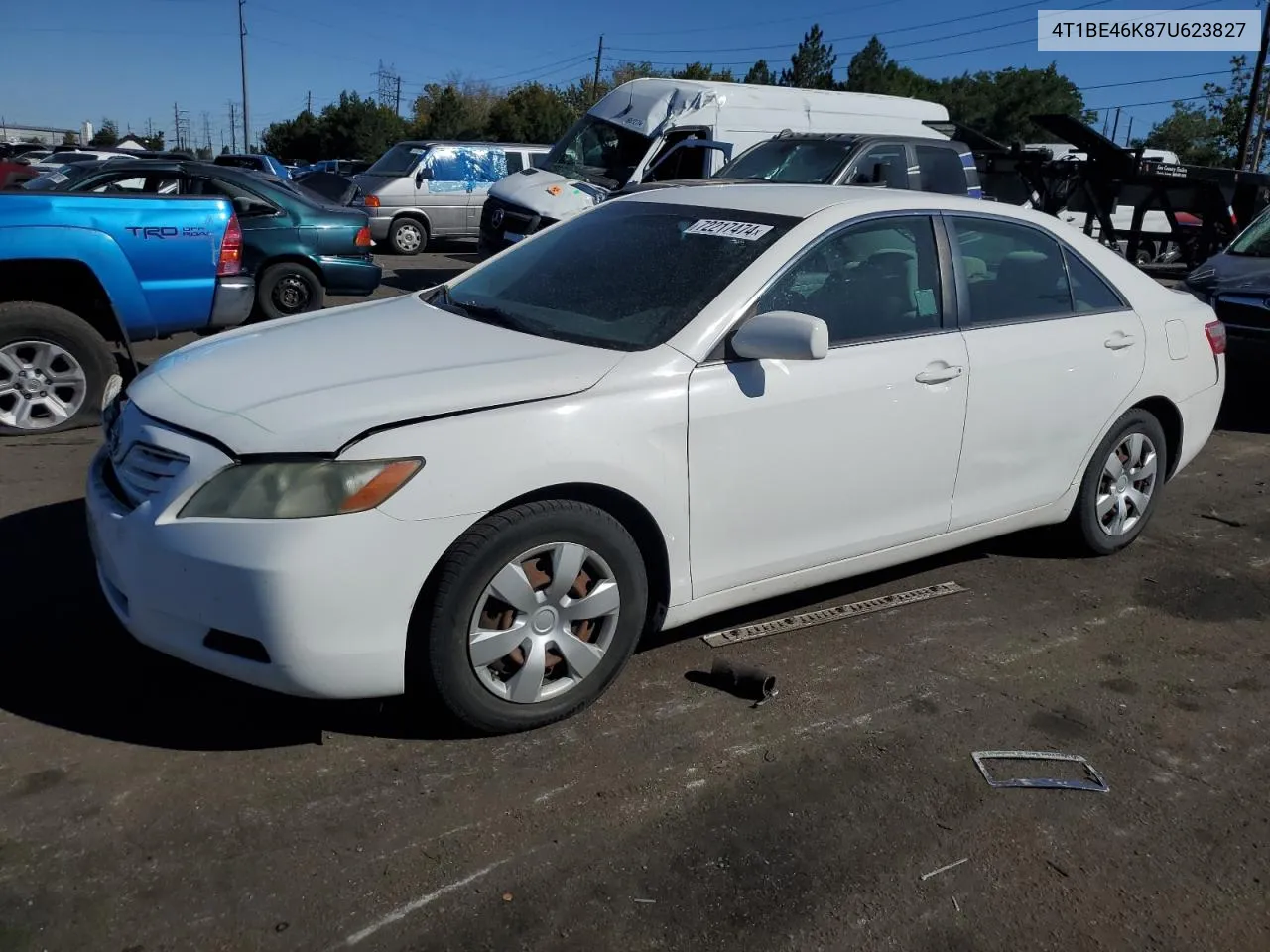 2007 Toyota Camry Ce VIN: 4T1BE46K87U623827 Lot: 72217474