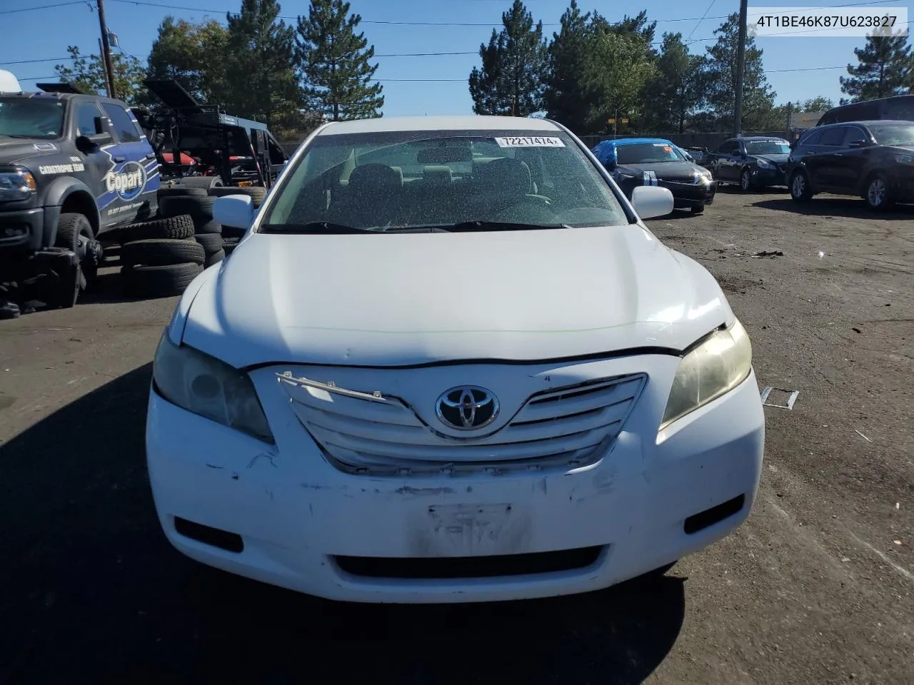 2007 Toyota Camry Ce VIN: 4T1BE46K87U623827 Lot: 72217474