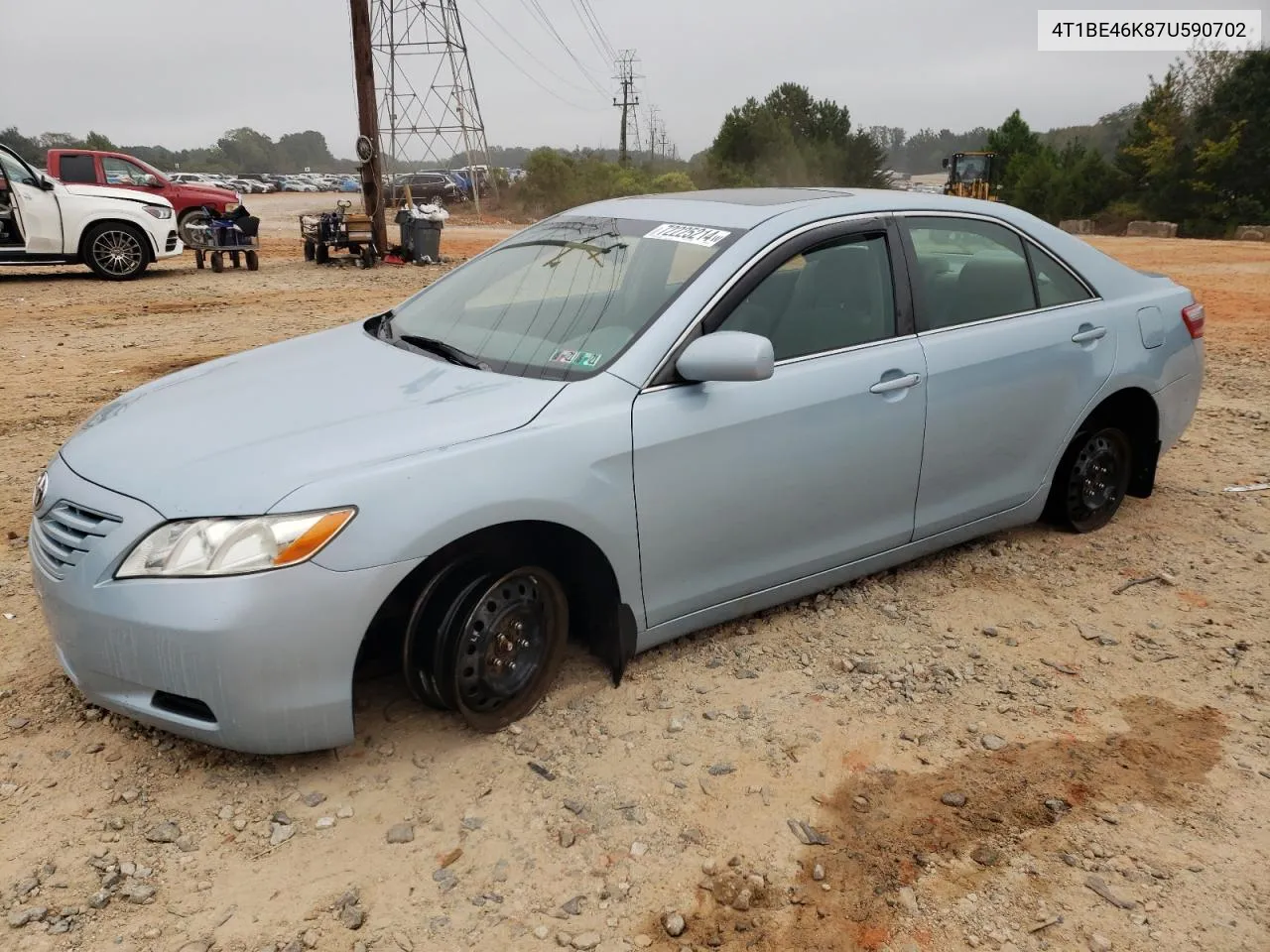 2007 Toyota Camry Ce VIN: 4T1BE46K87U590702 Lot: 72225214