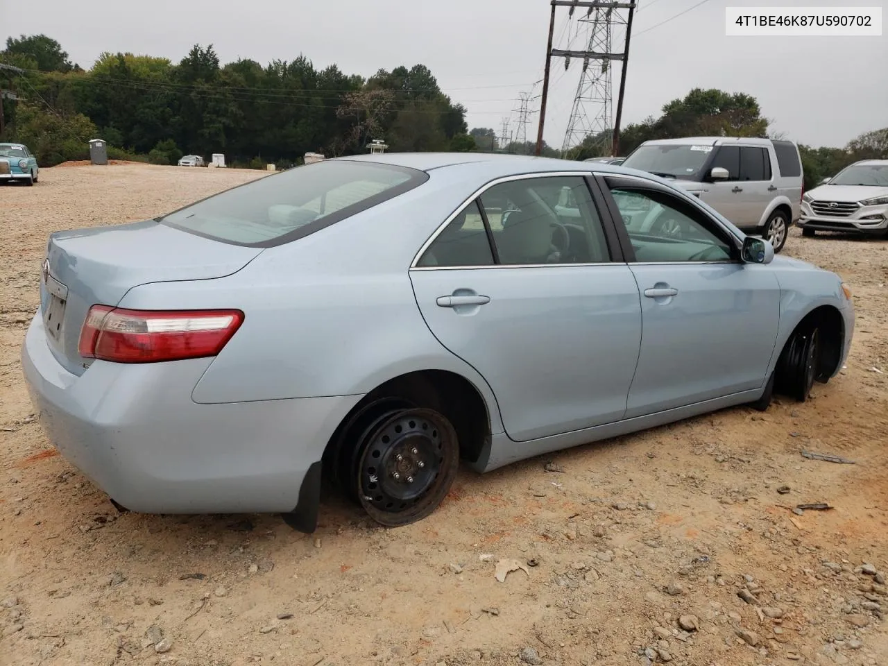 2007 Toyota Camry Ce VIN: 4T1BE46K87U590702 Lot: 72225214