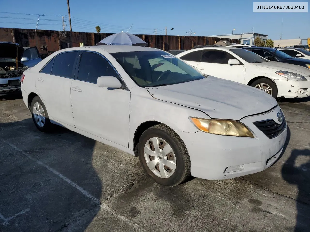 JTNBE46K873038400 2007 Toyota Camry Ce