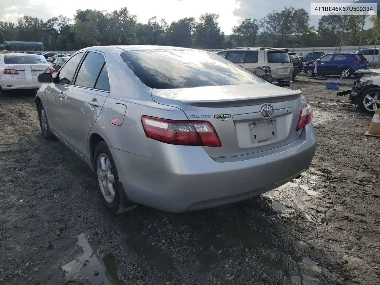 4T1BE46K67U500334 2007 Toyota Camry Ce