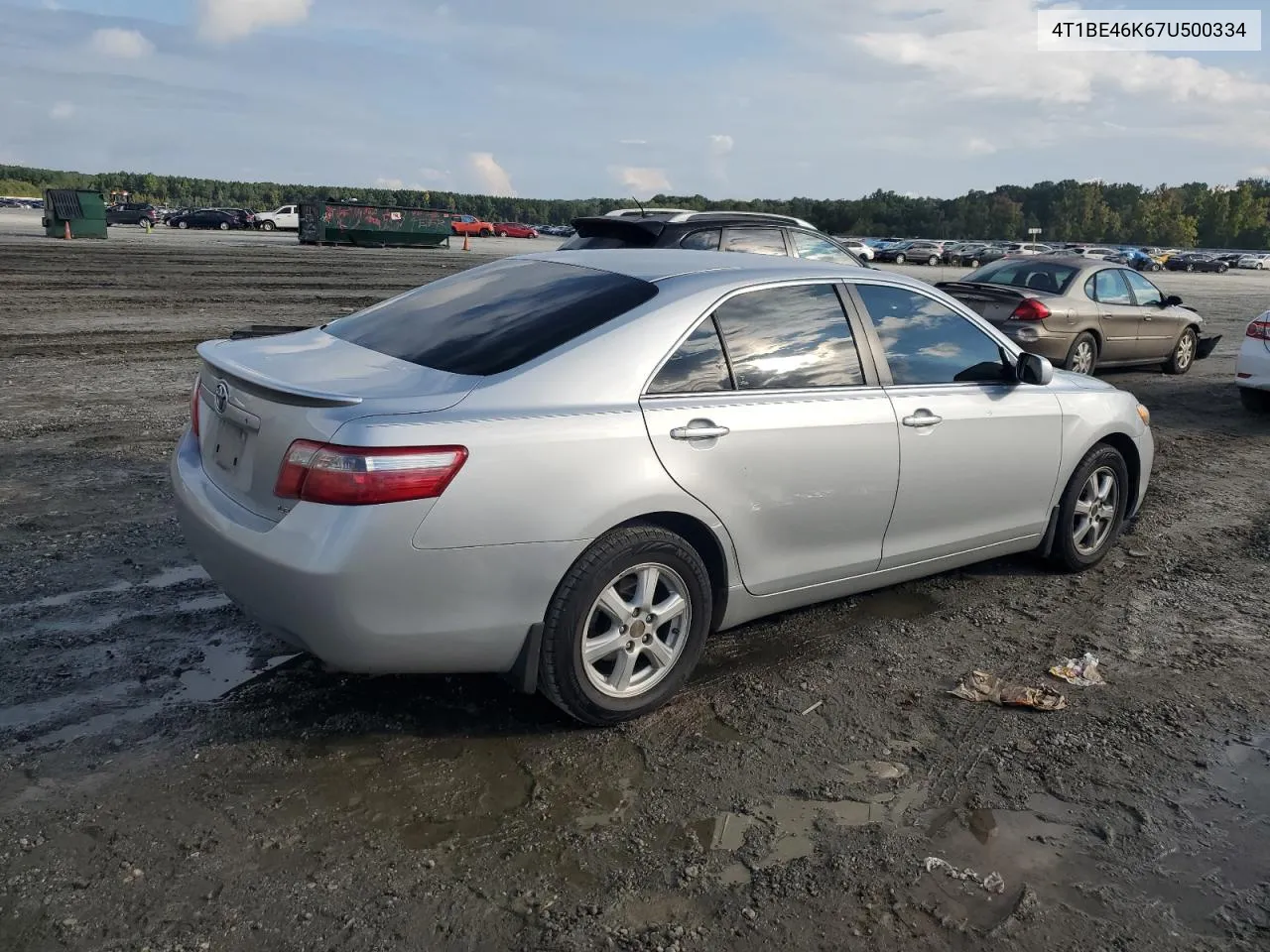 4T1BE46K67U500334 2007 Toyota Camry Ce