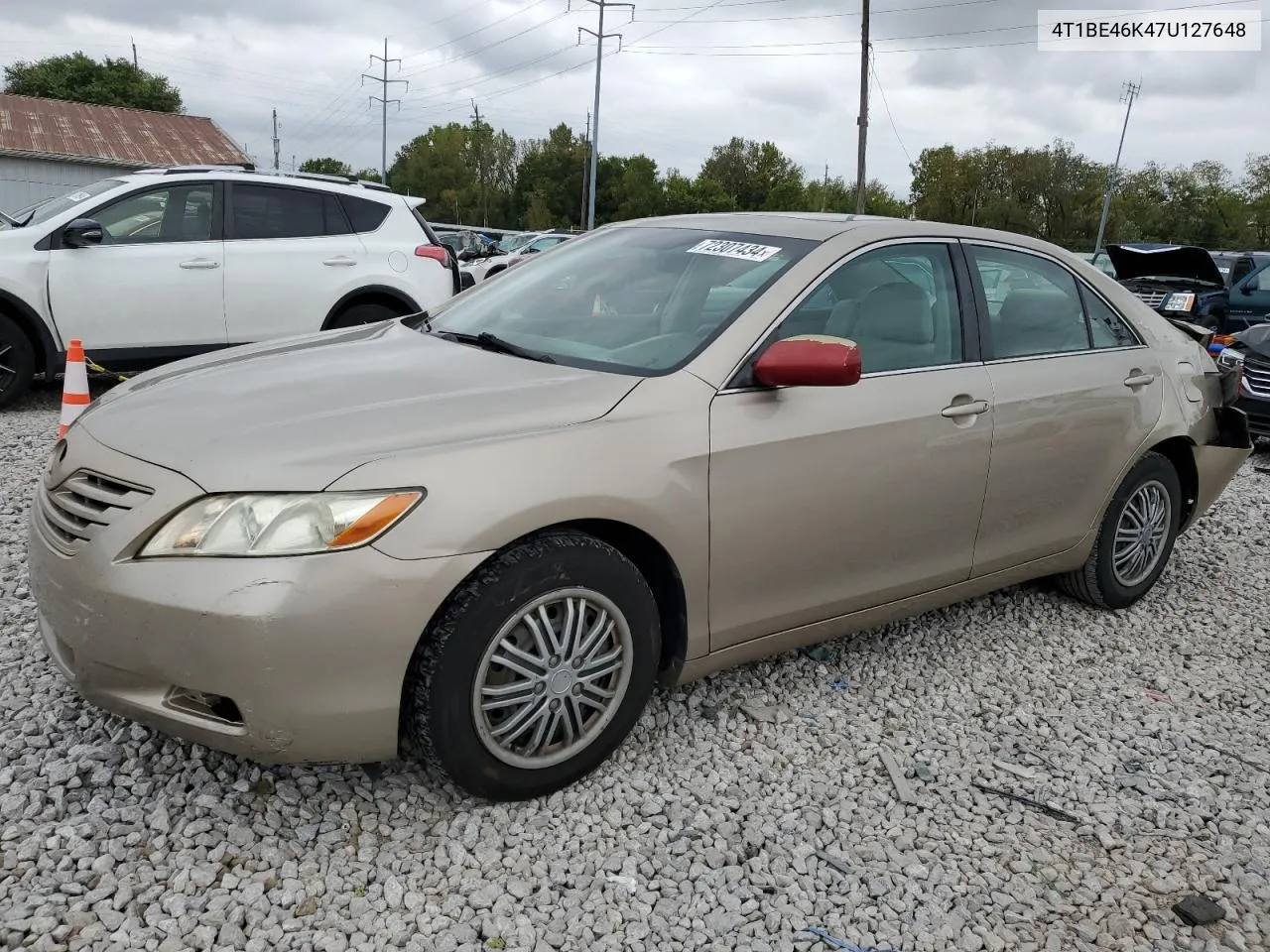 2007 Toyota Camry Ce VIN: 4T1BE46K47U127648 Lot: 72307434