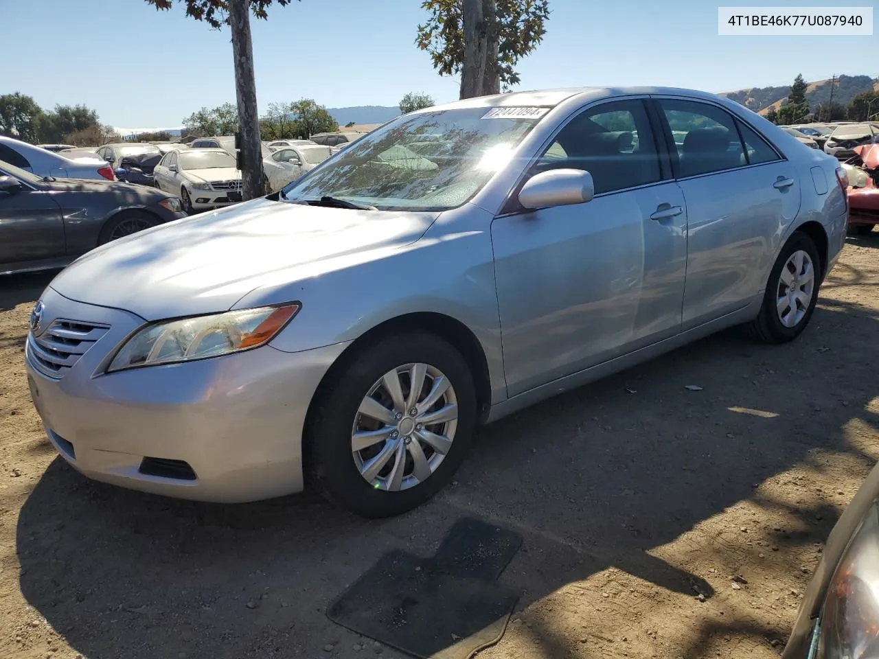 2007 Toyota Camry Ce VIN: 4T1BE46K77U087940 Lot: 72447094