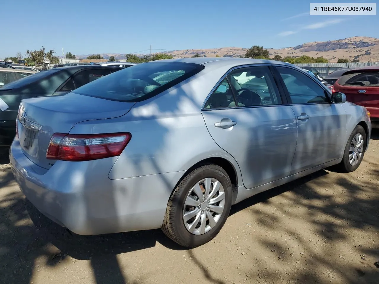 4T1BE46K77U087940 2007 Toyota Camry Ce