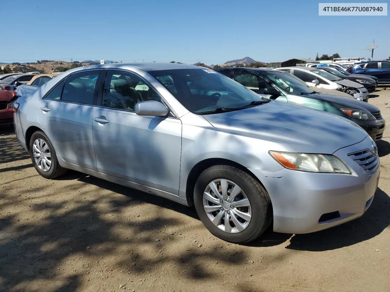 2007 Toyota Camry Ce VIN: 4T1BE46K77U087940 Lot: 72447094