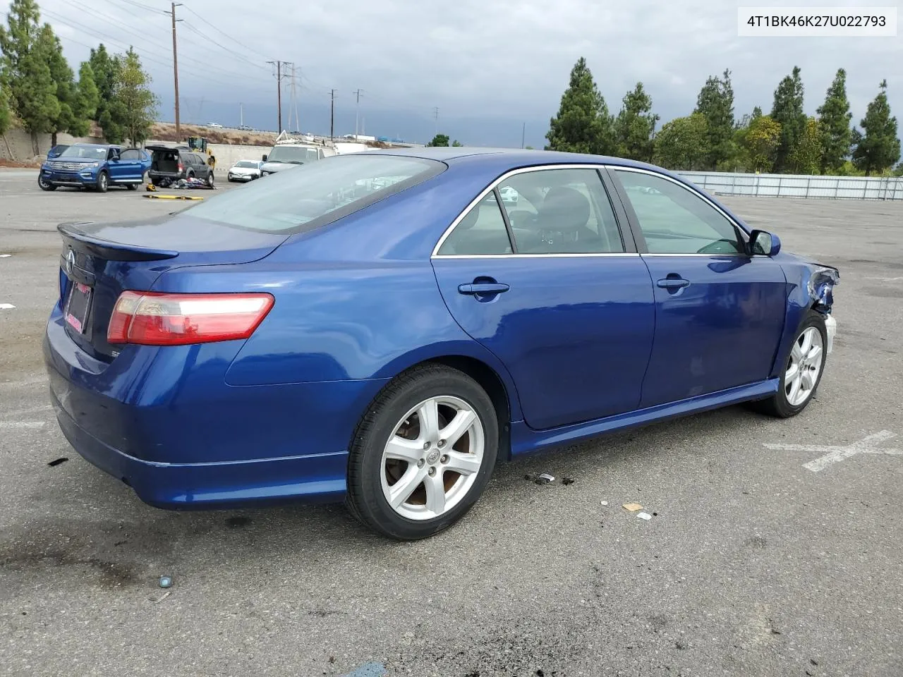 2007 Toyota Camry Le VIN: 4T1BK46K27U022793 Lot: 72457484