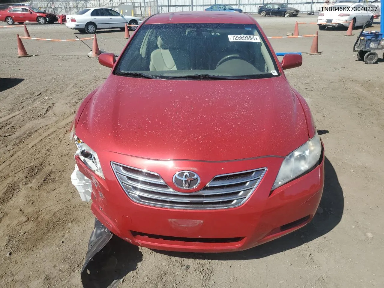 2007 Toyota Camry Hybrid VIN: JTNBB46KX73040237 Lot: 72569864