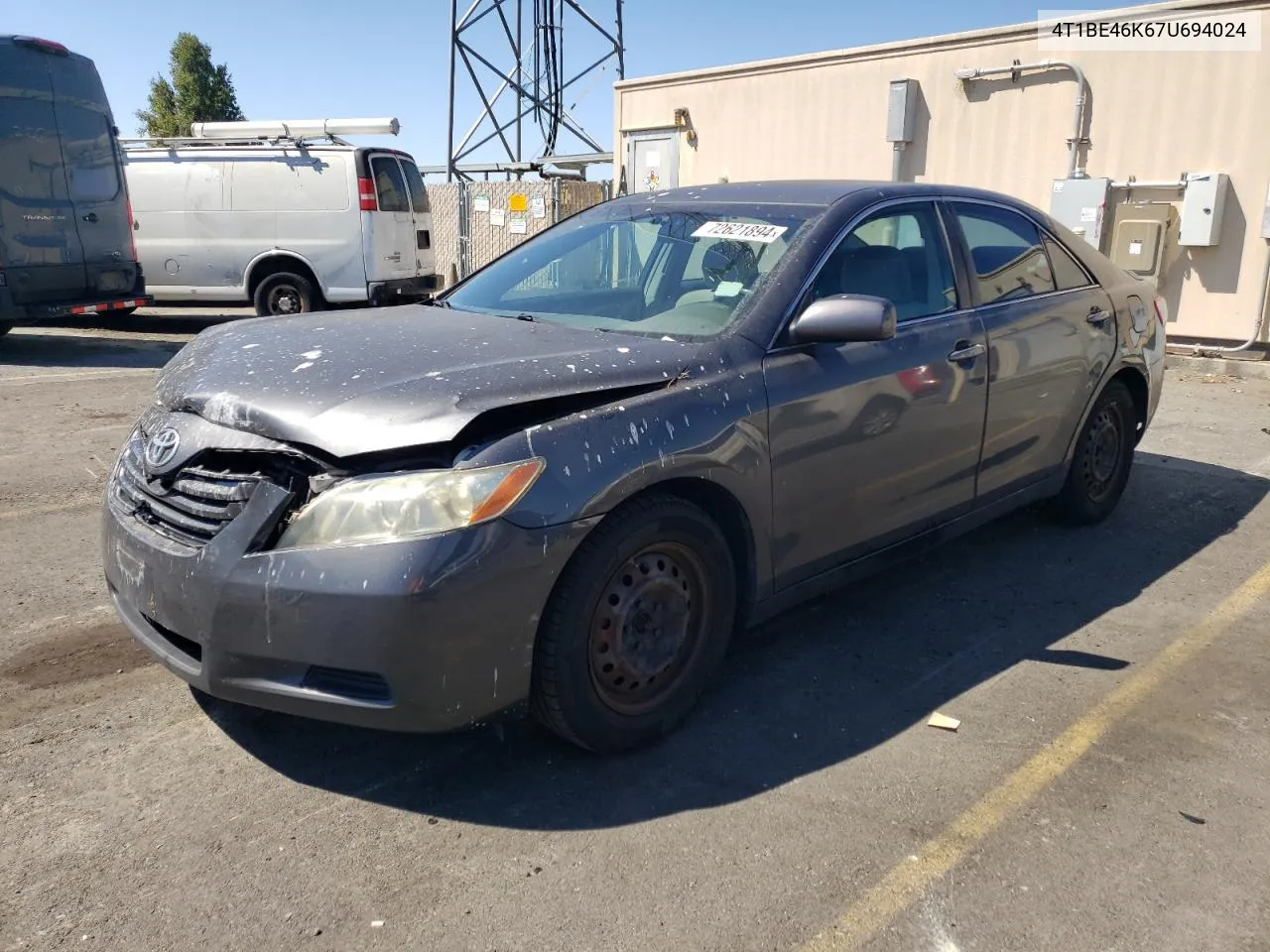 4T1BE46K67U694024 2007 Toyota Camry Ce