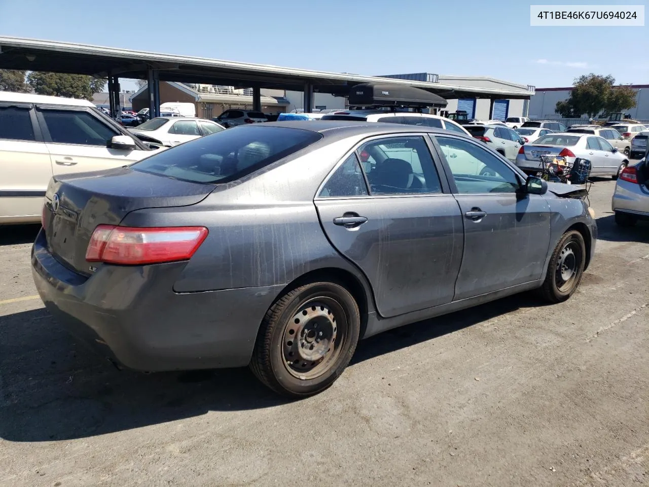 2007 Toyota Camry Ce VIN: 4T1BE46K67U694024 Lot: 72621894