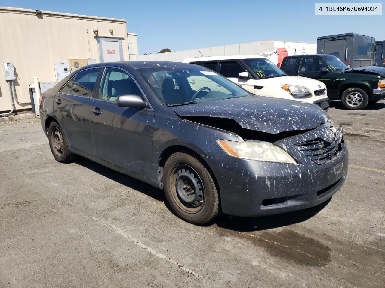 2007 Toyota Camry Ce VIN: 4T1BE46K67U694024 Lot: 72621894