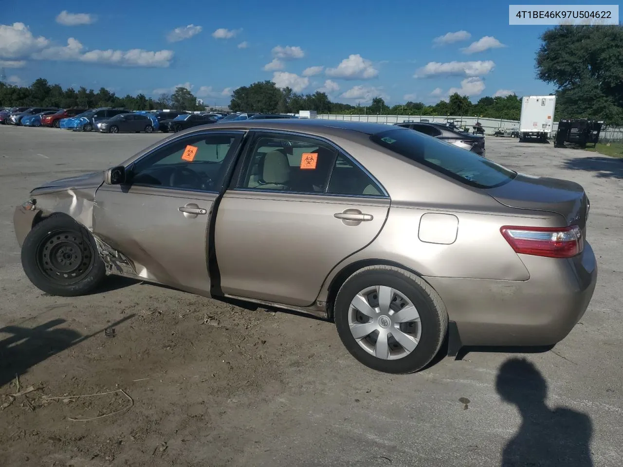 2007 Toyota Camry Ce VIN: 4T1BE46K97U504622 Lot: 72638554