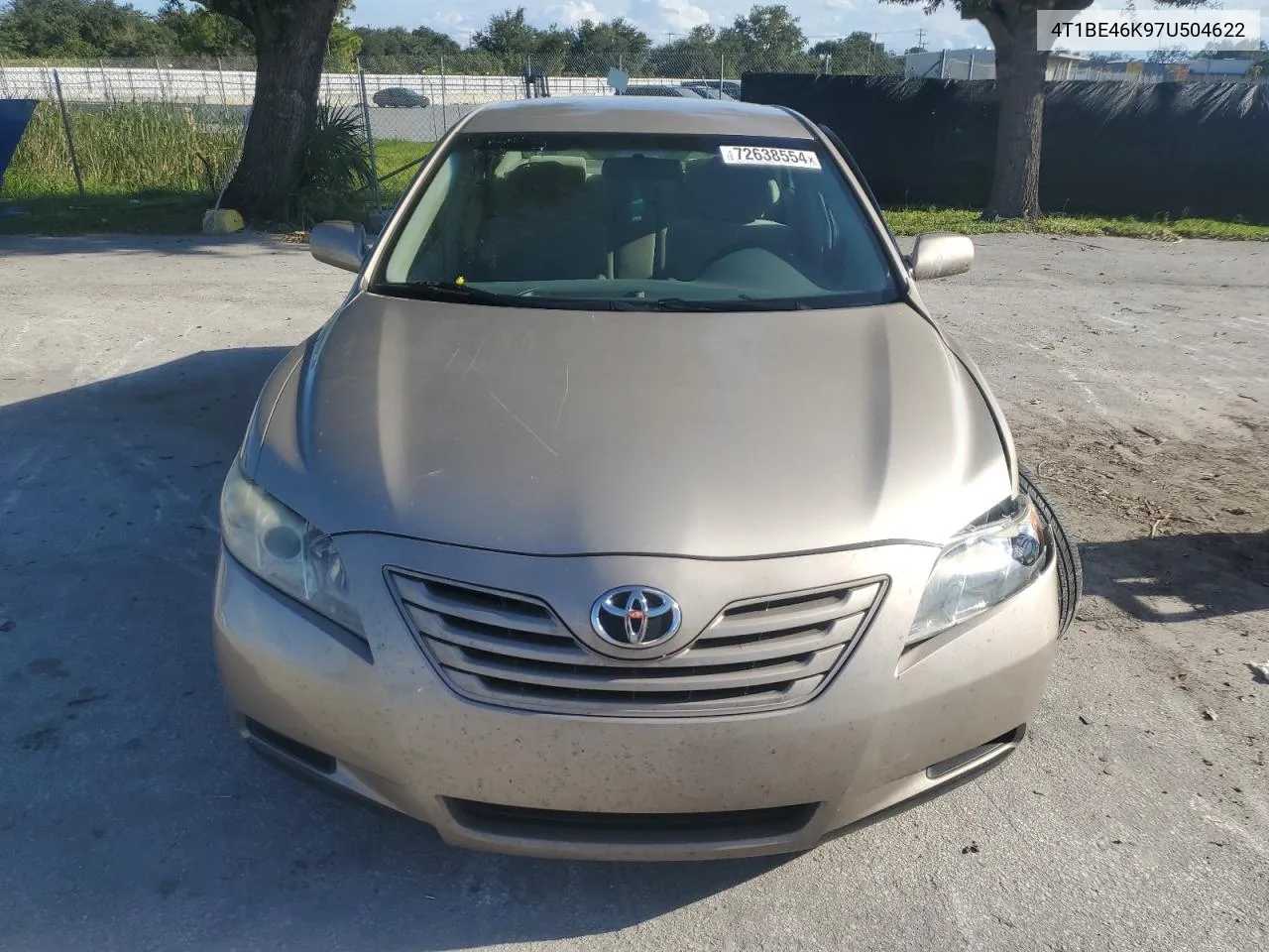 2007 Toyota Camry Ce VIN: 4T1BE46K97U504622 Lot: 72638554