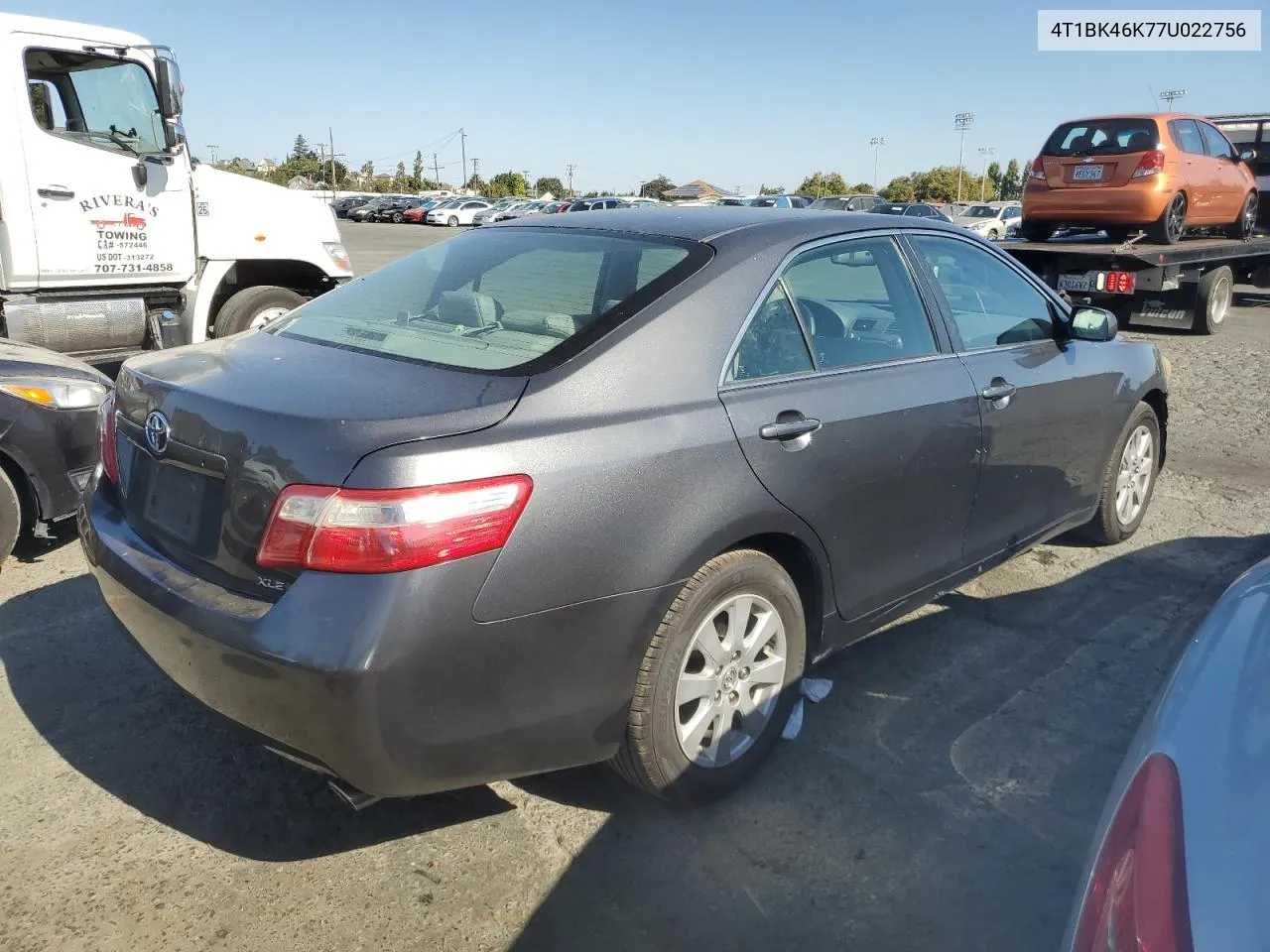 4T1BK46K77U022756 2007 Toyota Camry Le