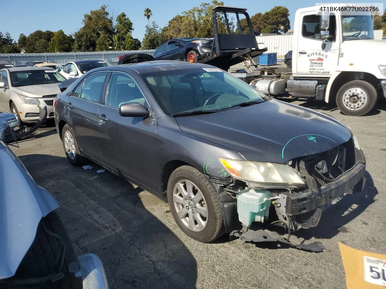 4T1BK46K77U022756 2007 Toyota Camry Le