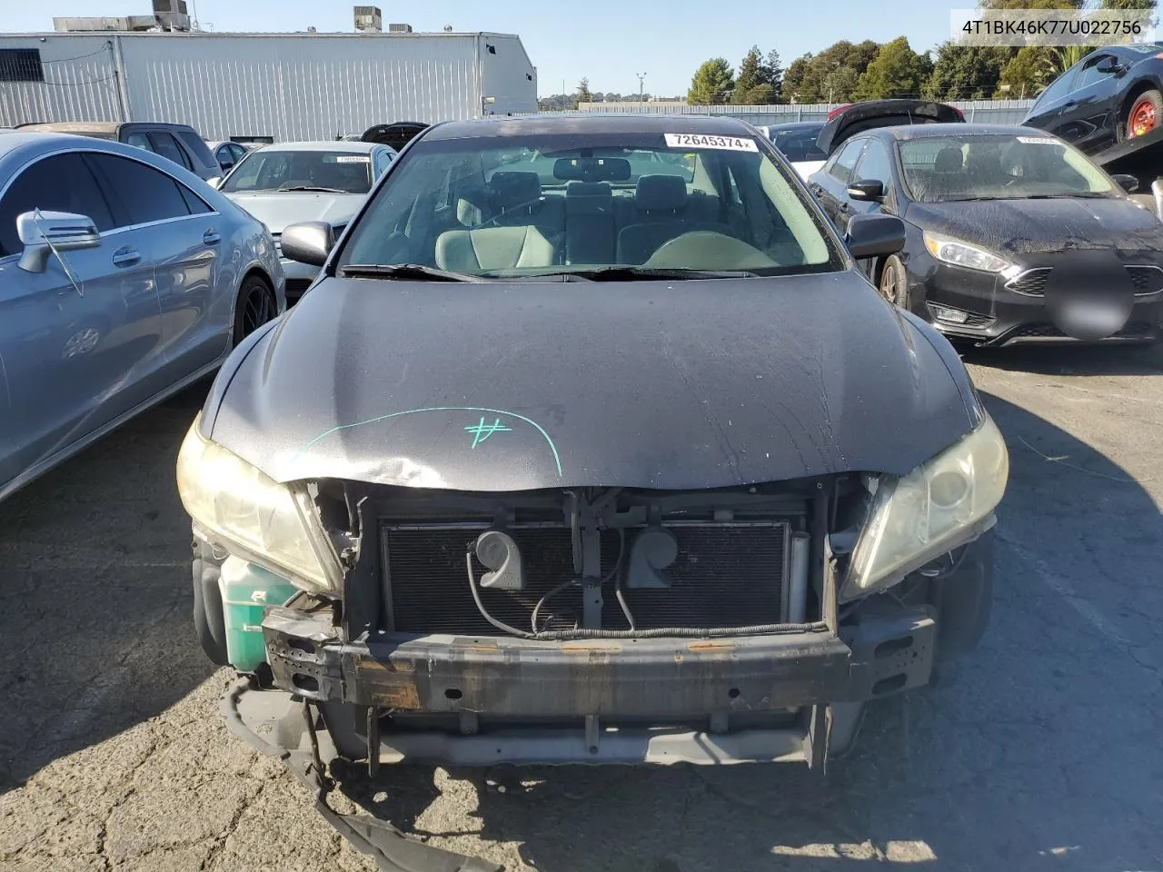 4T1BK46K77U022756 2007 Toyota Camry Le