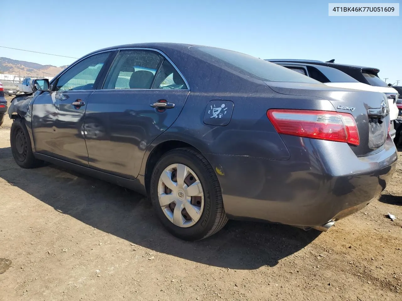 2007 Toyota Camry Le VIN: 4T1BK46K77U051609 Lot: 72730624