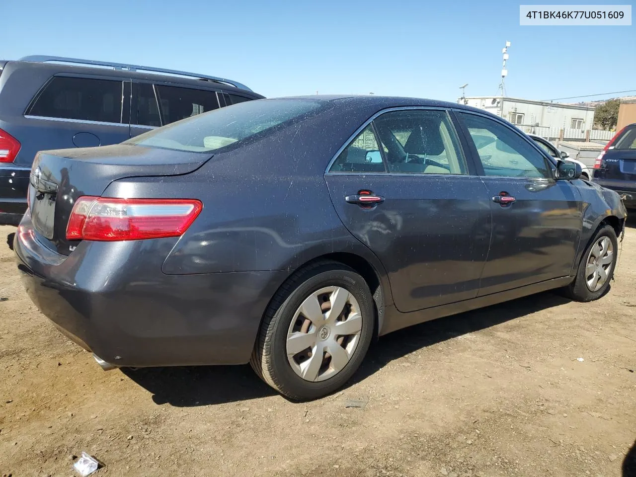 2007 Toyota Camry Le VIN: 4T1BK46K77U051609 Lot: 72730624